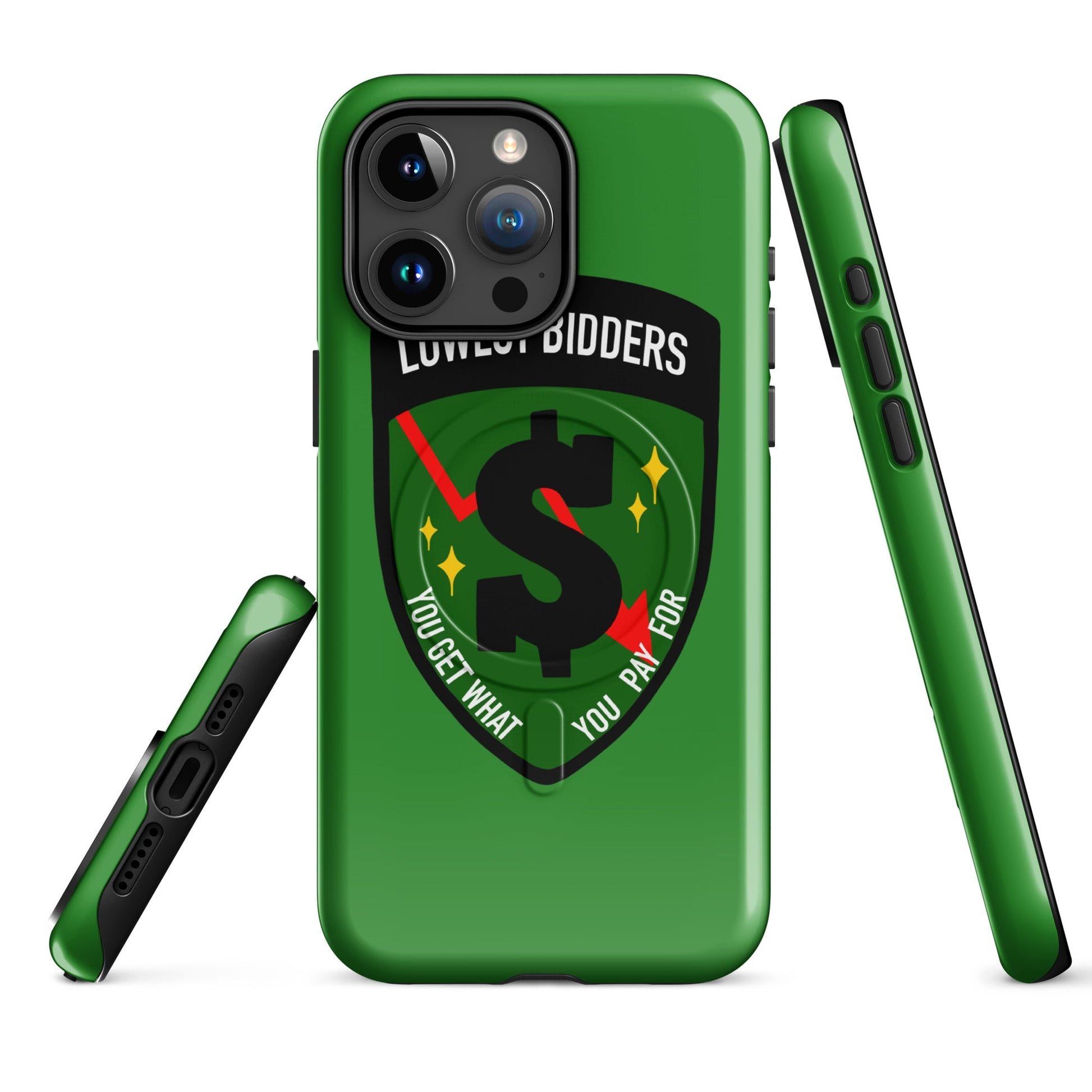 Magsafe Tough Case for iPhone | The Lowest Bidders | Emblem Logo