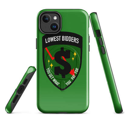 Magsafe Tough Case for iPhone | The Lowest Bidders | Emblem Logo