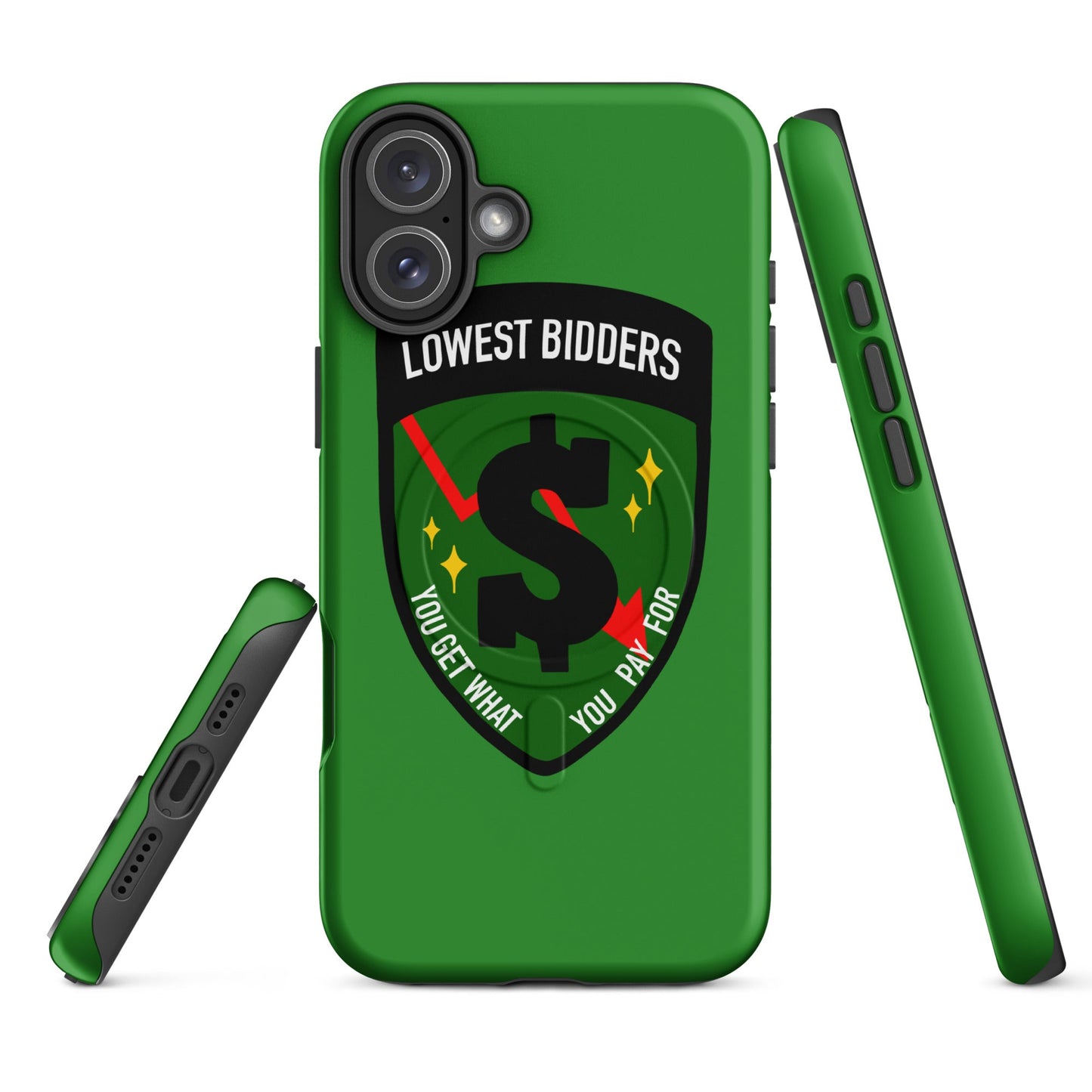 Magsafe Tough Case for iPhone | The Lowest Bidders | Emblem Logo