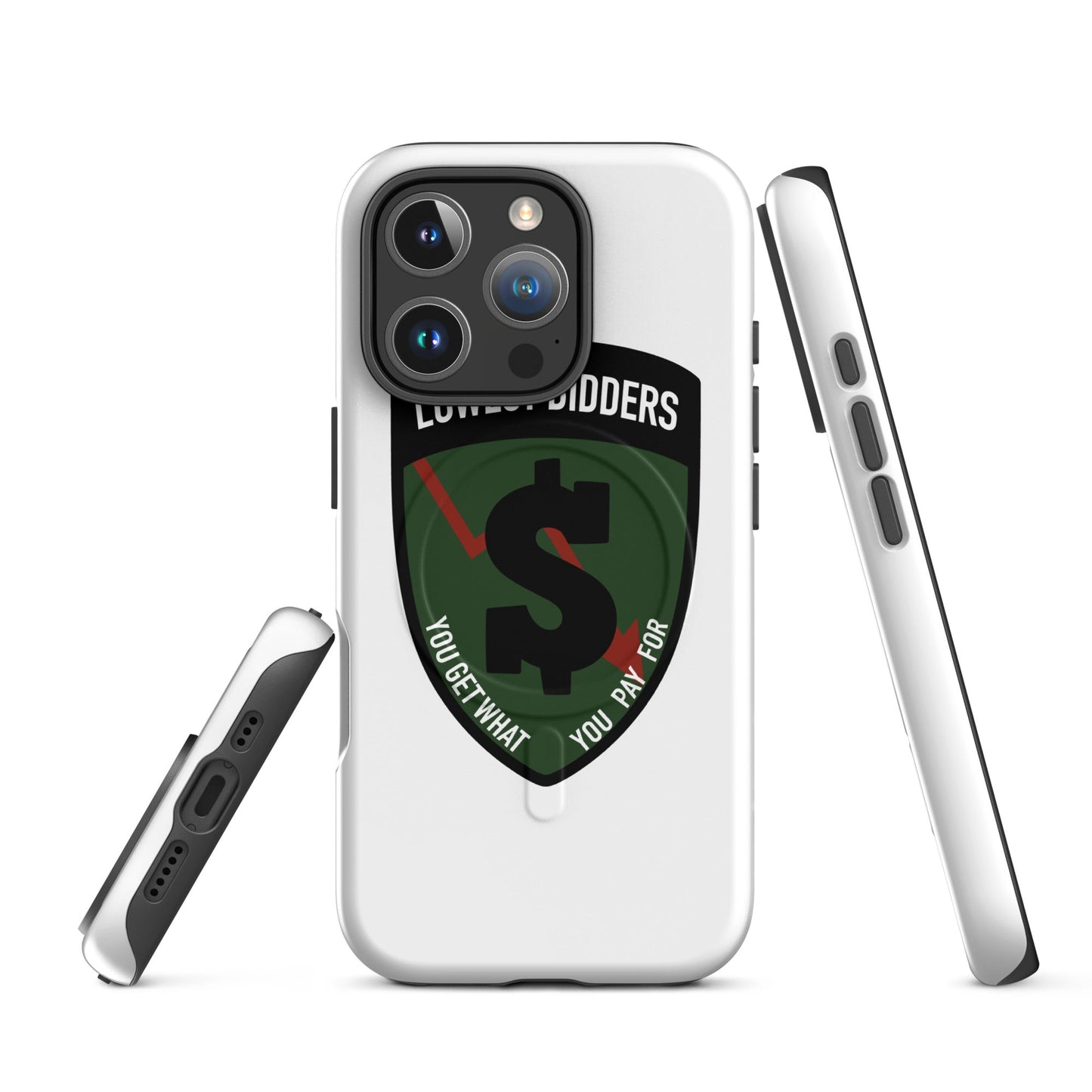 Magsafe Tough Case for iPhone | The Lowest Bidders | Shield Logo
