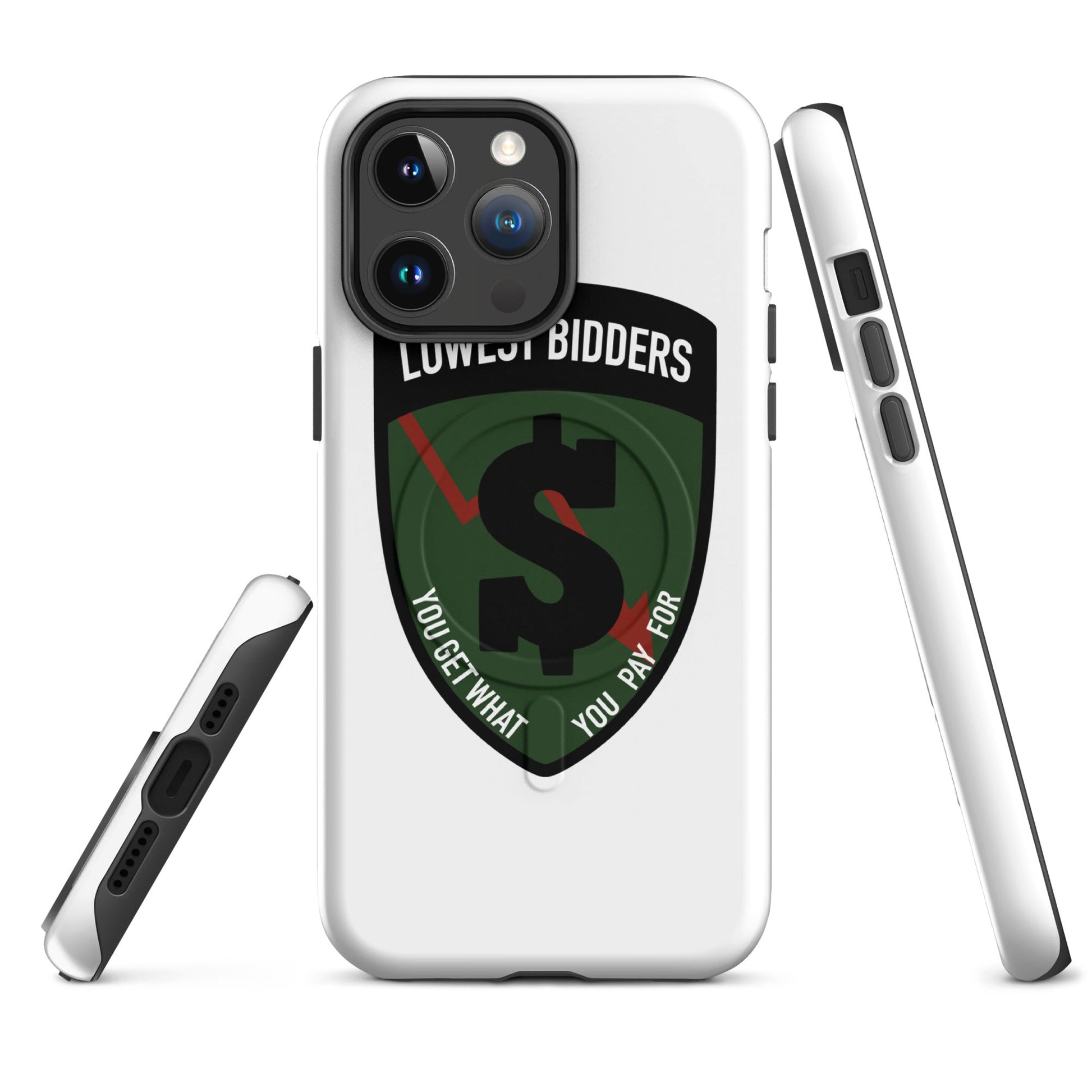 Magsafe Tough Case for iPhone | The Lowest Bidders | Shield Logo