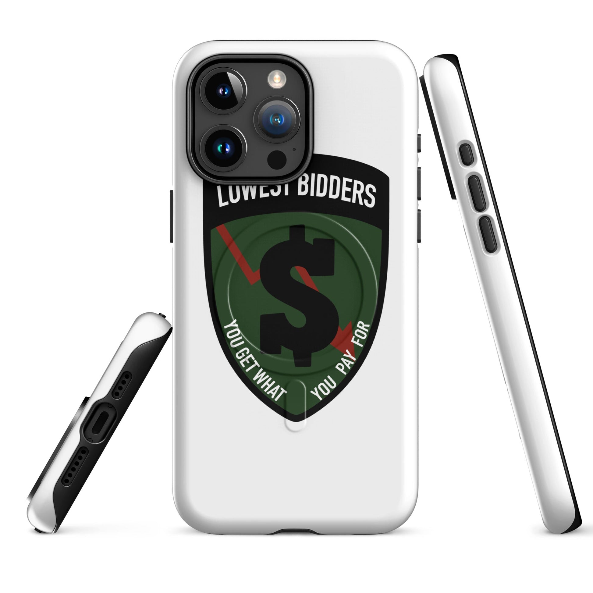 Magsafe Tough Case for iPhone | The Lowest Bidders | Shield Logo