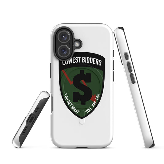 Magsafe Tough Case for iPhone | The Lowest Bidders | Shield Logo