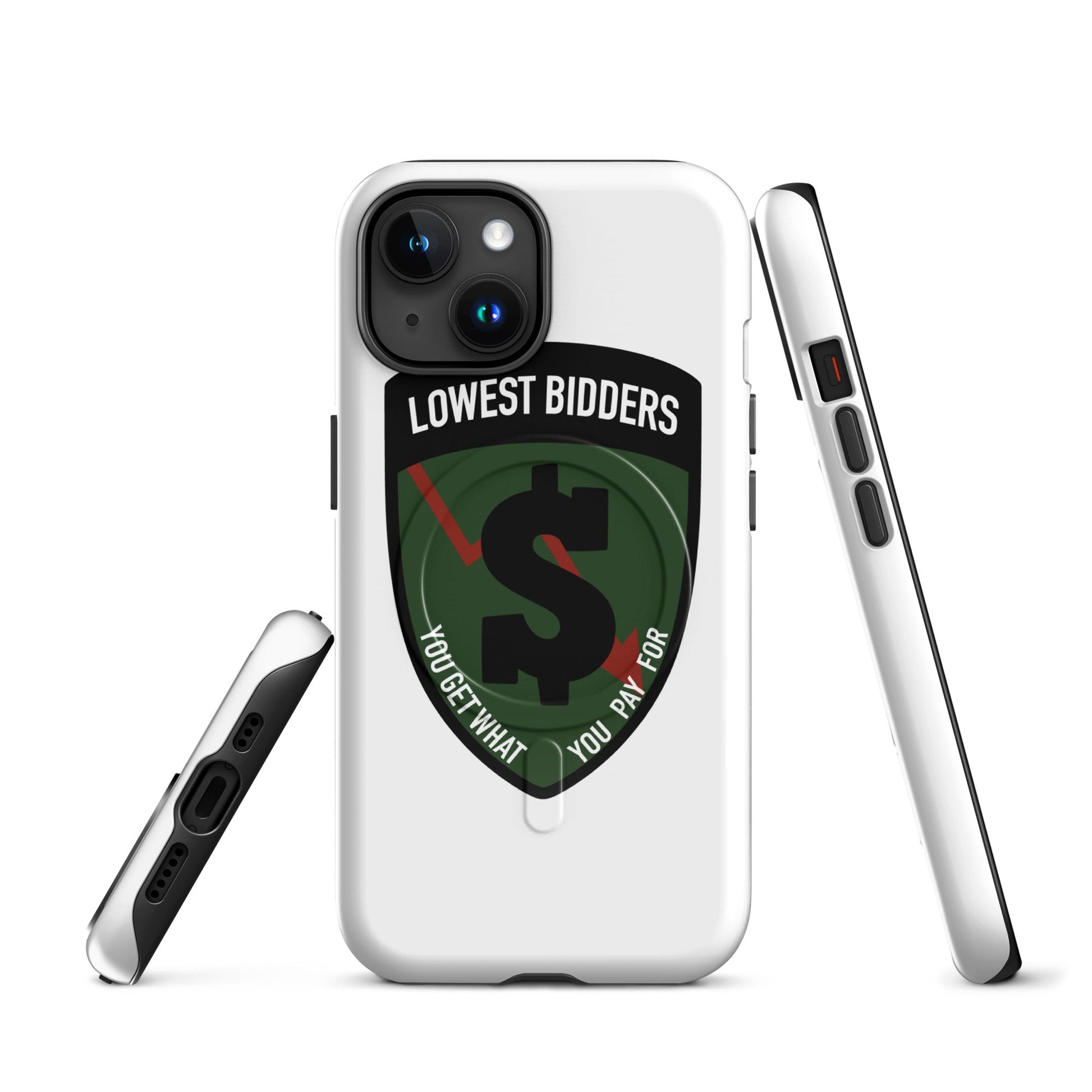 Magsafe Tough Case for iPhone | The Lowest Bidders | Shield Logo