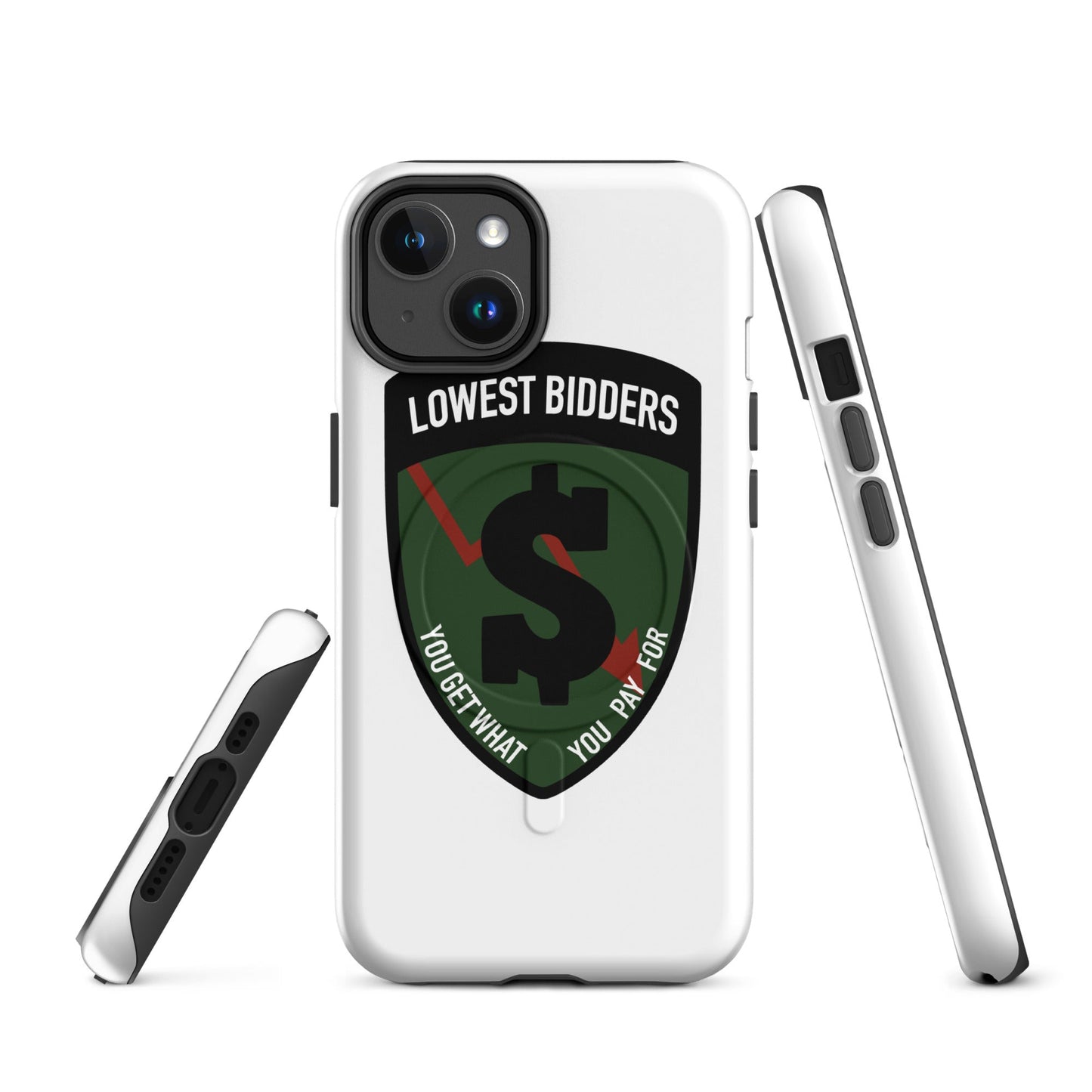 Magsafe Tough Case for iPhone | The Lowest Bidders | Shield Logo