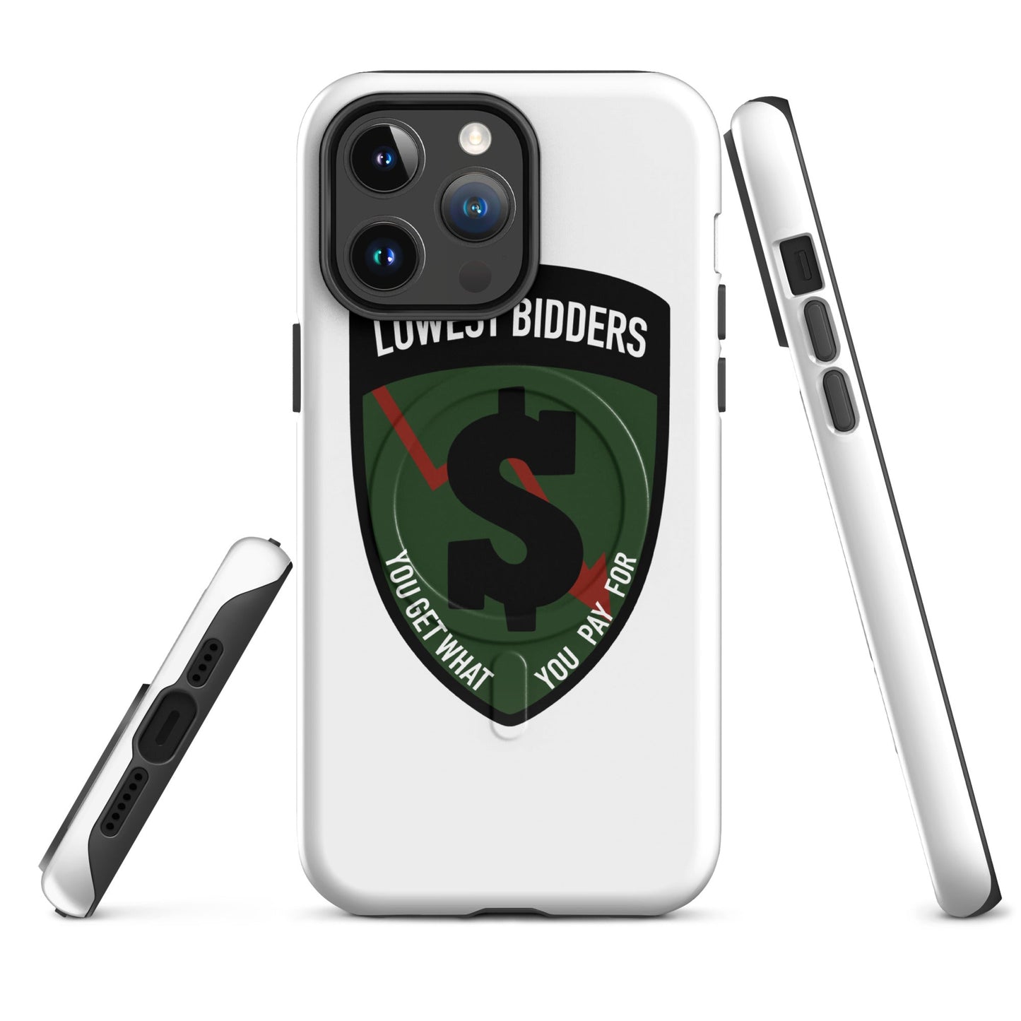 Magsafe Tough Case for iPhone | The Lowest Bidders | Shield Logo