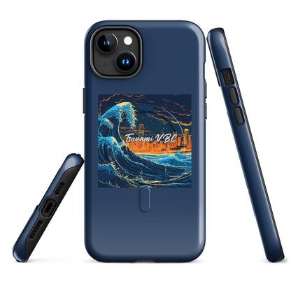 Magsafe Tough Case for iPhone | Tsunami Volleyball Club | Glow Tide Athletics Logo