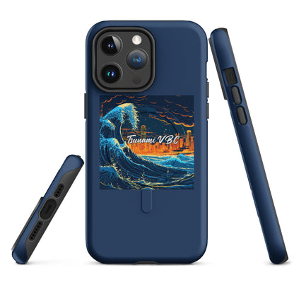 Magsafe Tough Case for iPhone | Tsunami Volleyball Club | Glow Tide Athletics Logo