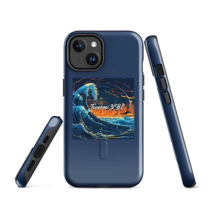 Magsafe Tough Case for iPhone | Tsunami Volleyball Club | Glow Tide Athletics Logo