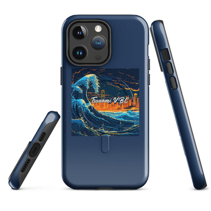Magsafe Tough Case for iPhone | Tsunami Volleyball Club | Glow Tide Athletics Logo
