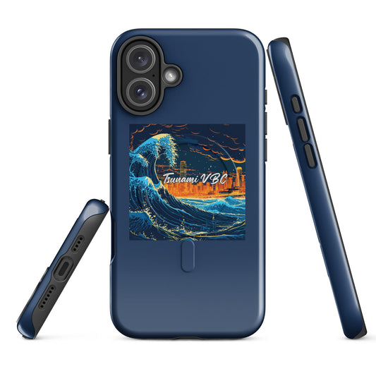 Magsafe Tough Case for iPhone | Tsunami Volleyball Club | Glow Tide Athletics Logo