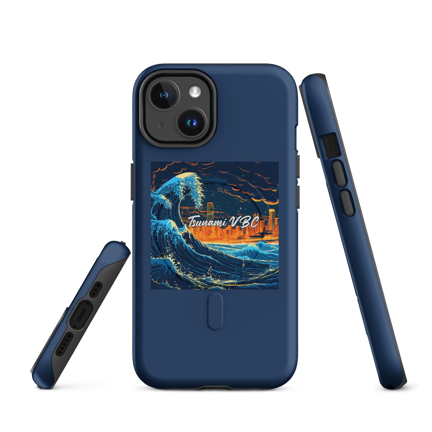 Magsafe Tough Case for iPhone | Tsunami Volleyball Club | Glow Tide Athletics Logo