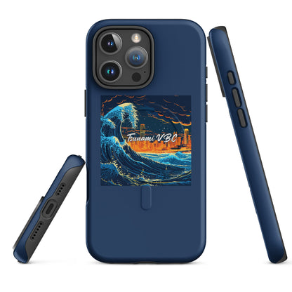 Magsafe Tough Case for iPhone | Tsunami Volleyball Club | Glow Tide Athletics Logo