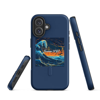 Magsafe Tough Case for iPhone | Tsunami Volleyball Club | Glow Tide Athletics Logo