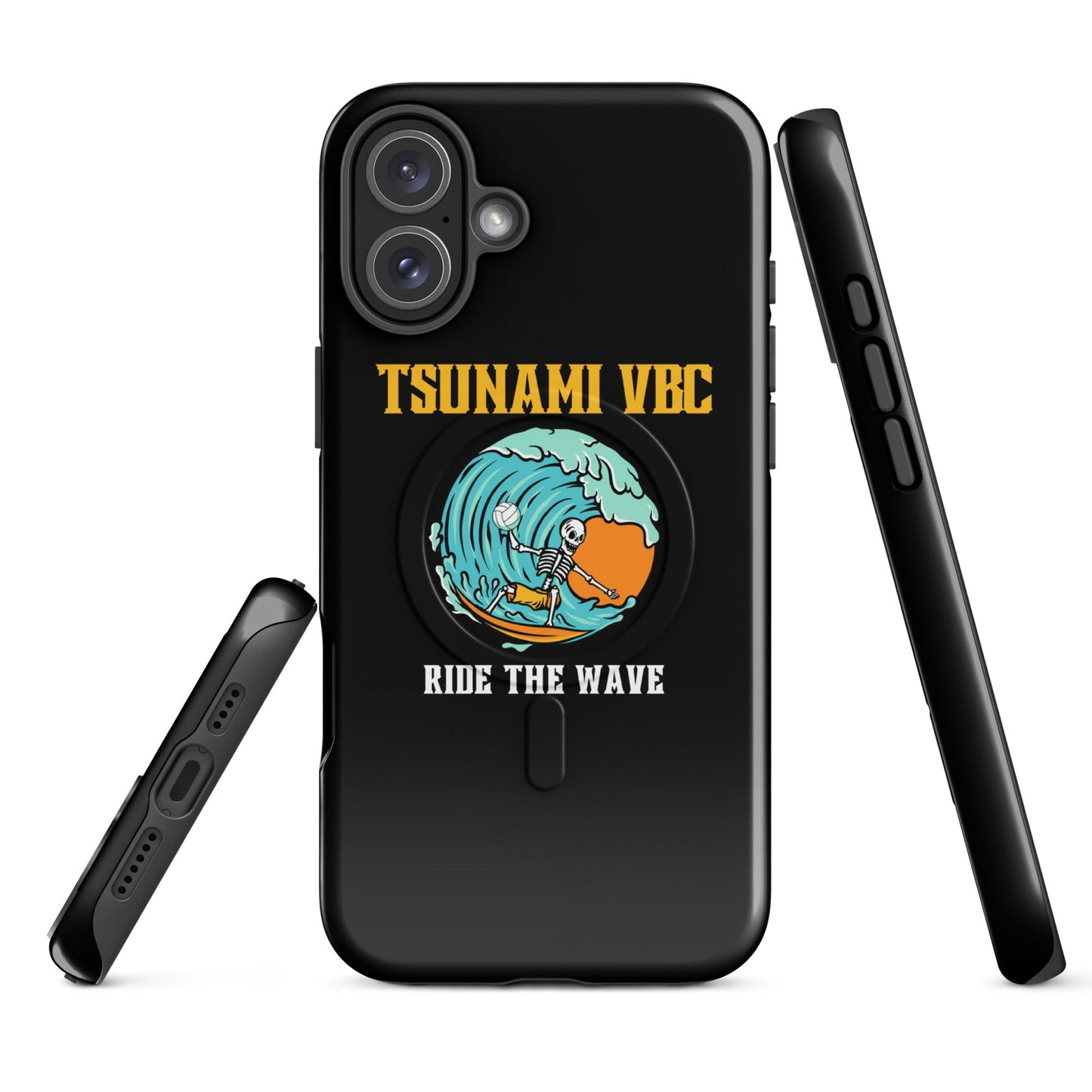 Magsafe Tough Case for iPhone | Tsunami Volleyball Club | Surf Wave VBC Logo