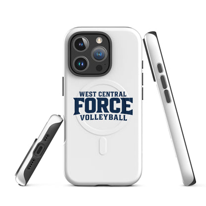 Magsafe Tough Case for iPhone | West Central Force Volleyball | Blue Logo