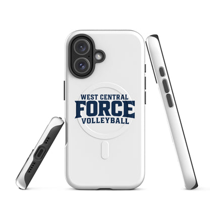 Magsafe Tough Case for iPhone | West Central Force Volleyball | Blue Logo