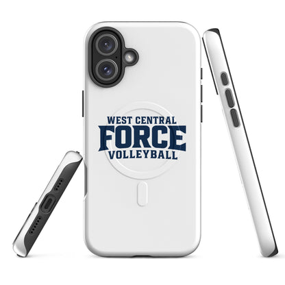 Magsafe Tough Case for iPhone | West Central Force Volleyball | Blue Logo