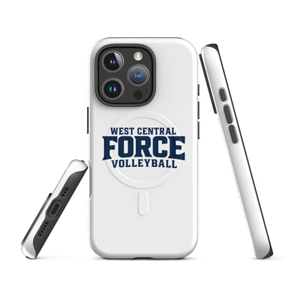 Magsafe Tough Case for iPhone | West Central Force Volleyball | Blue Logo