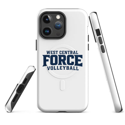 Magsafe Tough Case for iPhone | West Central Force Volleyball | Blue Logo