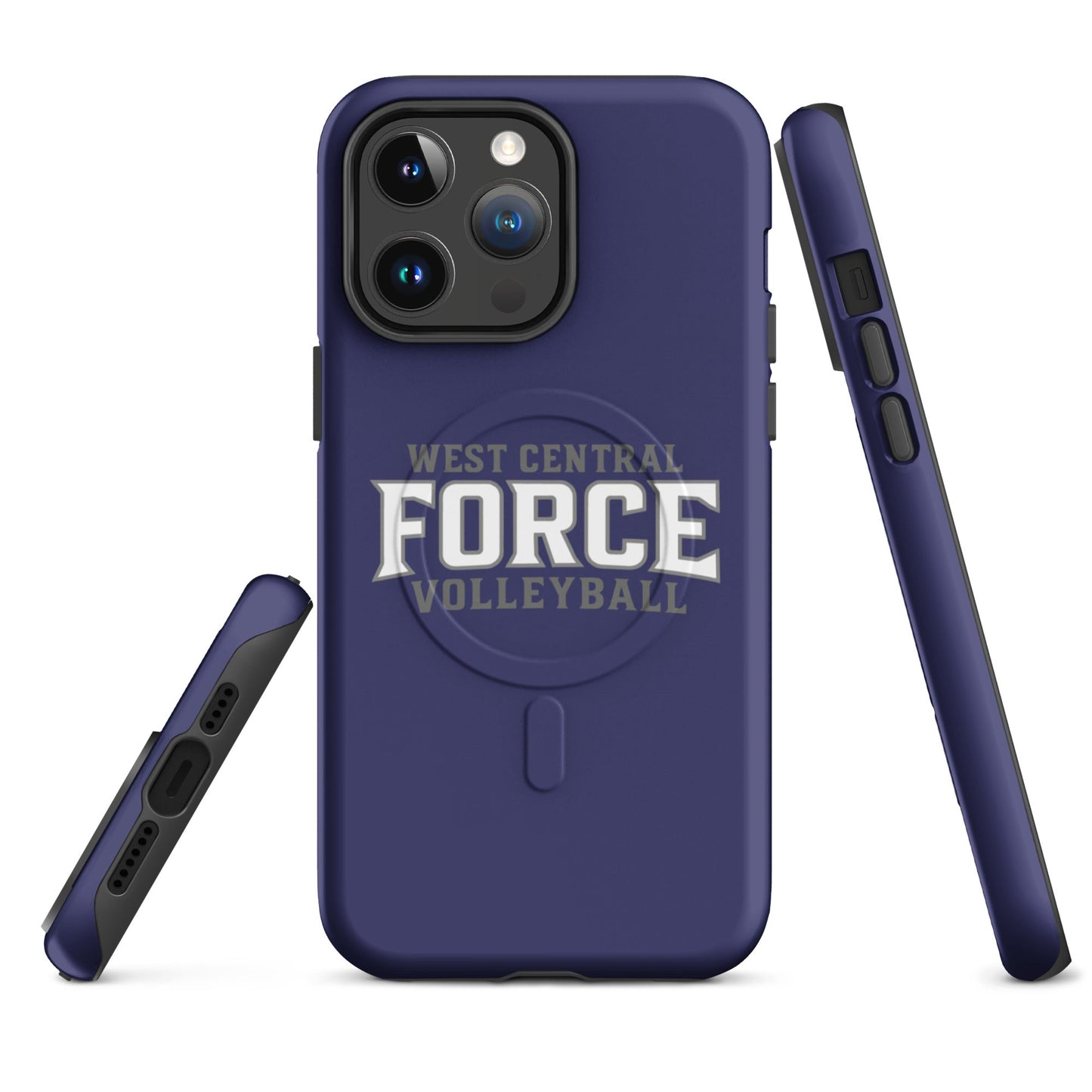 Magsafe Tough Case for iPhone | West Central Force Volleyball | Grey Logo