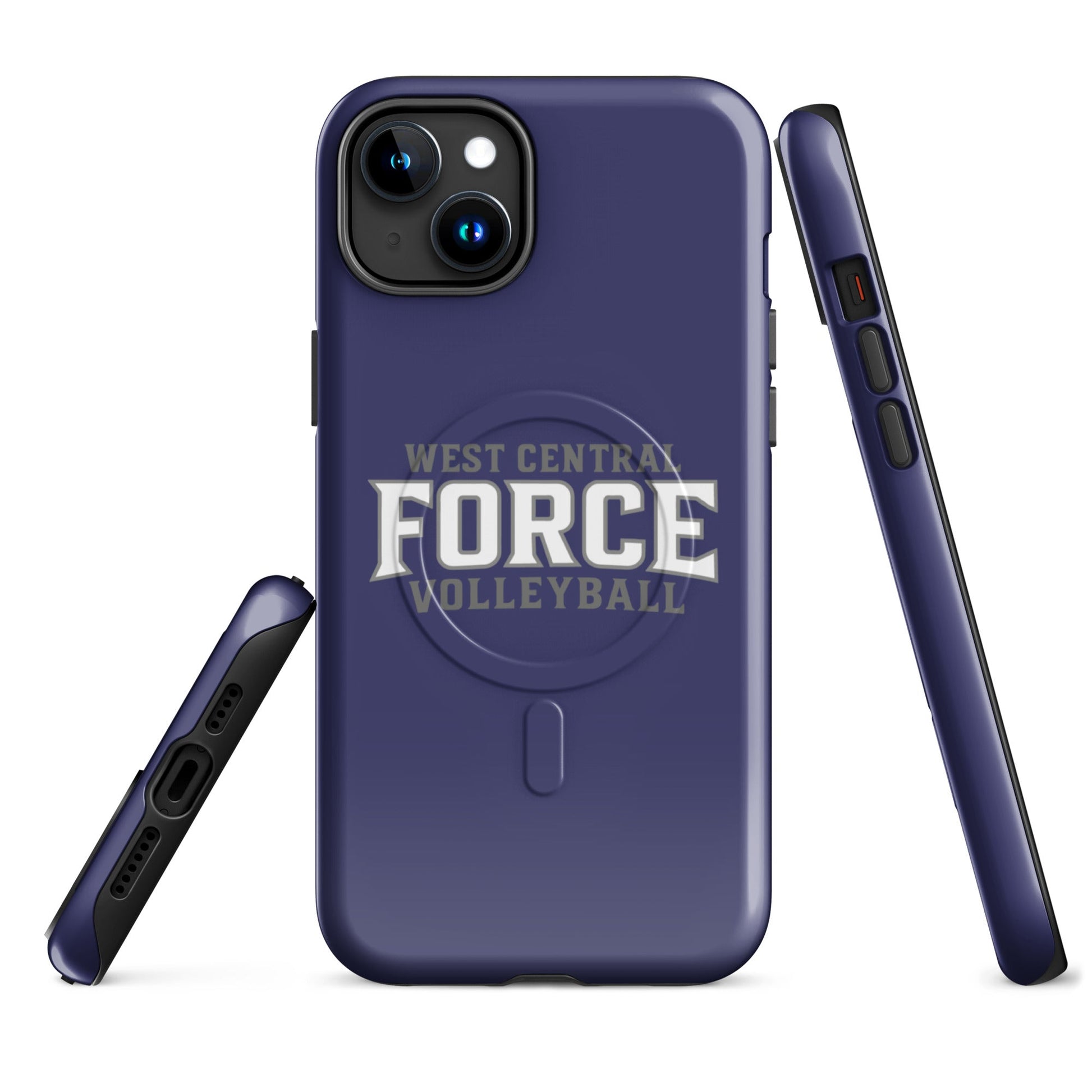 Magsafe Tough Case for iPhone | West Central Force Volleyball | Grey Logo