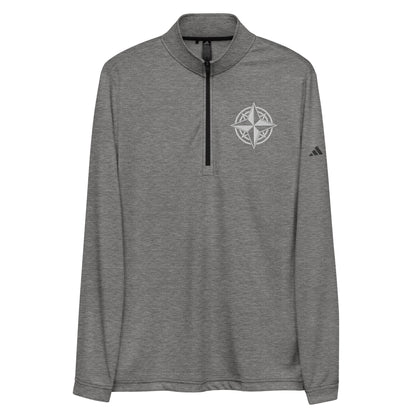 Signature | Embroidered adidas Quarter Zip Pullover | Boston-North Track Club | Emblem Logo