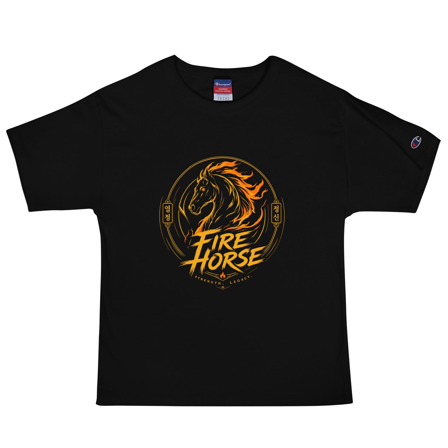 Signature | Champion T-Shirt | Fire Horse Masters | Vanguard Logo