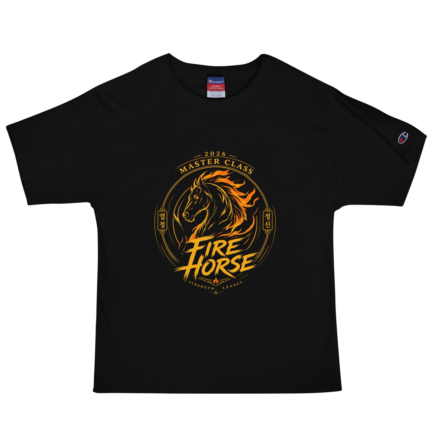 Signature | Champion T-Shirt | Fire Horse Masters | Crest Logo
