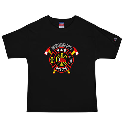 Signature | Champion T-Shirt | Zumbrota Fire Department | Vanguard Logo