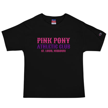 Signature | Champion T-Shirt | Pink Pony Athletic Club | Athletic Wordmark Logo