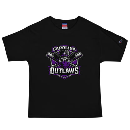 Signature | Champion T-Shirt | Carolina Outlaws Baseball | Shield Logo
