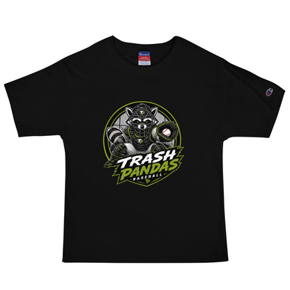 Signature | Champion T-Shirt | Trash Pandas Baseball Organization | Athletics Logo