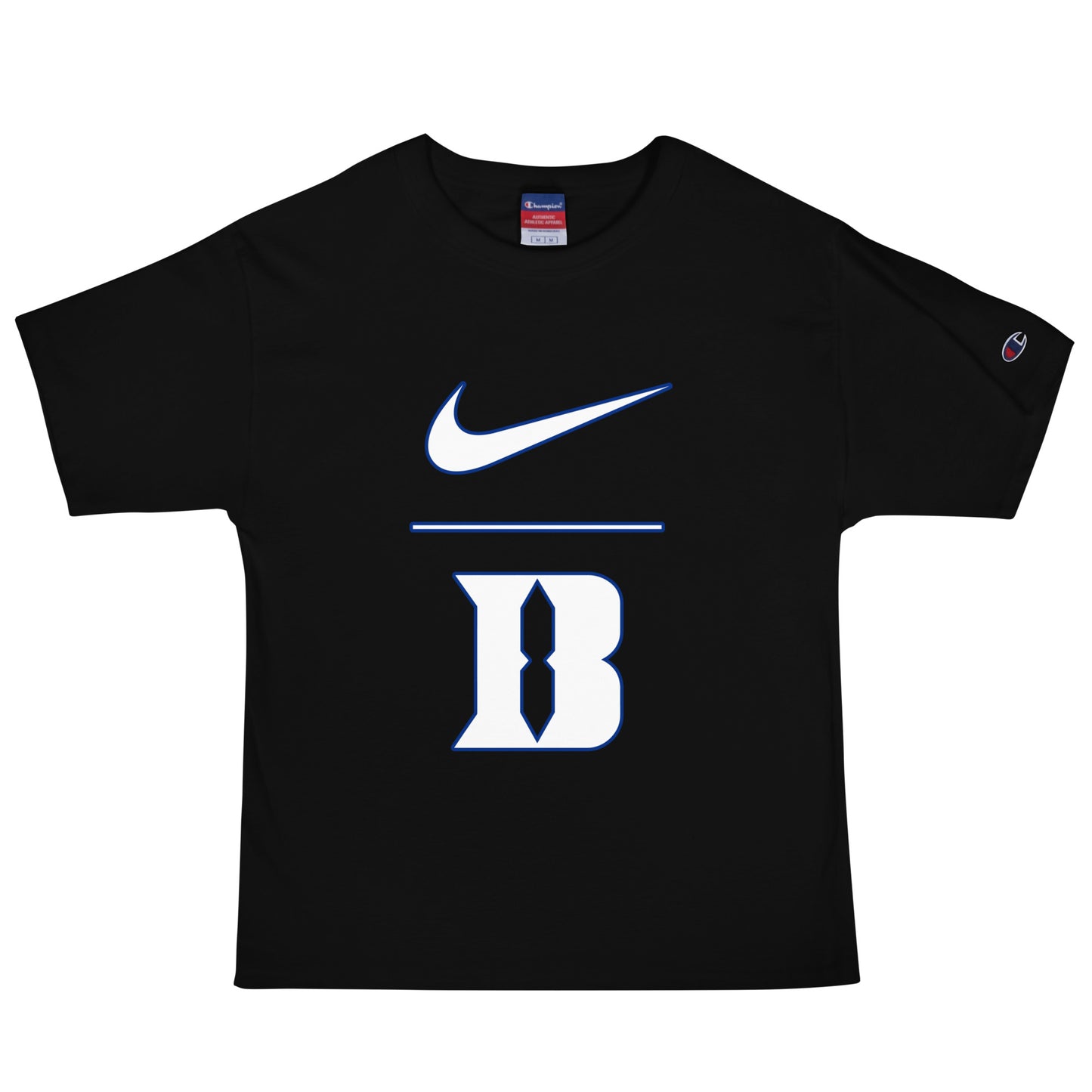 Signature | Champion T-Shirt | Blueblacks Football Club | Vanguard Logo