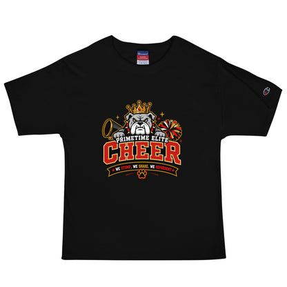 Signature | Champion T-Shirt | PTE Bulldog Cheer | Crest Logo