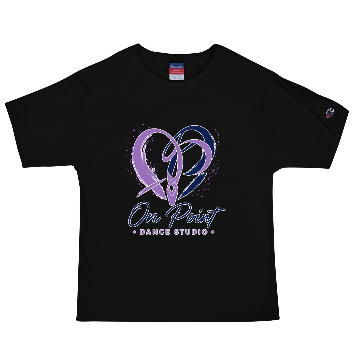 Signature | Champion T-Shirt | On Point Dance Studio | Crest Logo