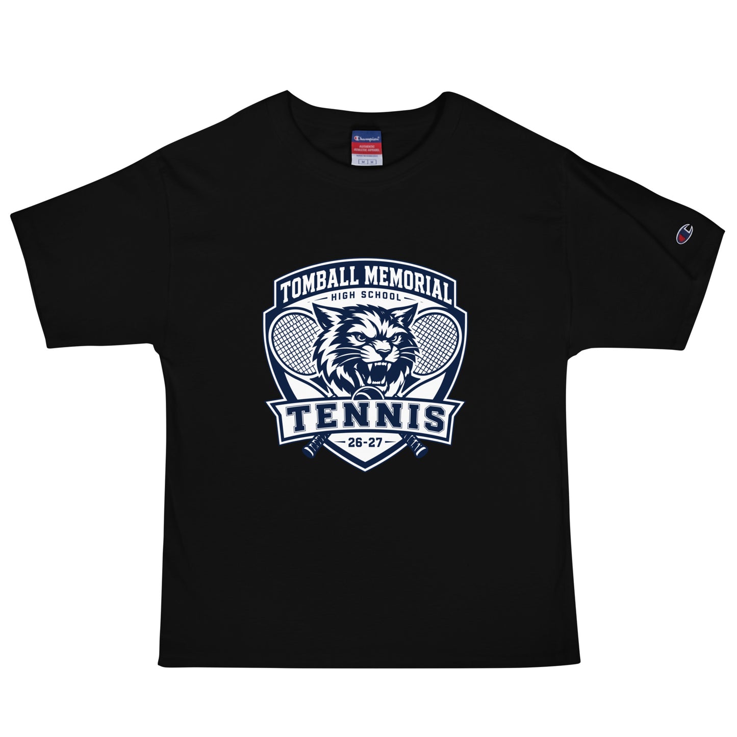 Signature | Champion T-Shirt | TMHS Tennis | Shield Logo