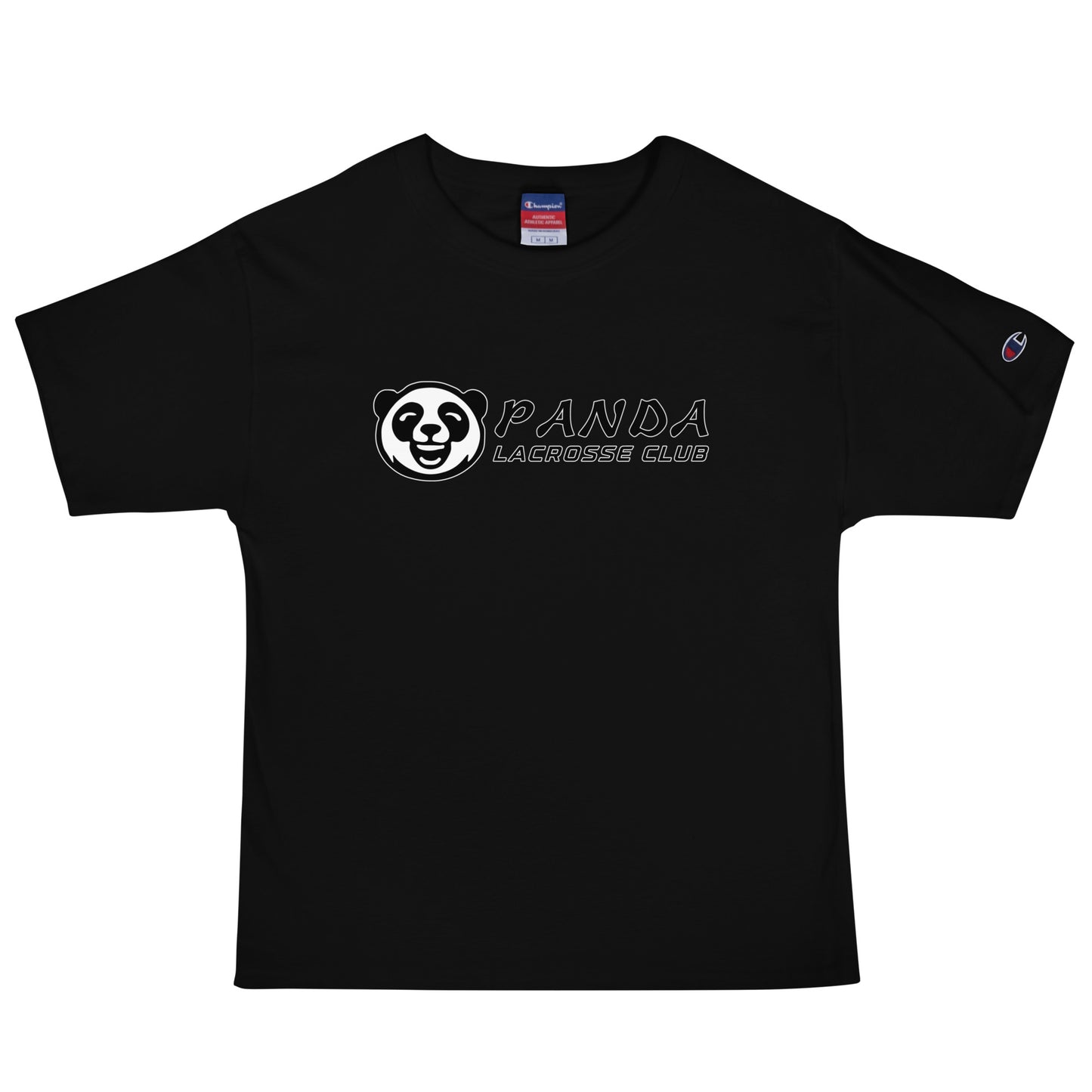 Signature | Champion T-Shirt | Panda Lacrosse Club | Crest Logo