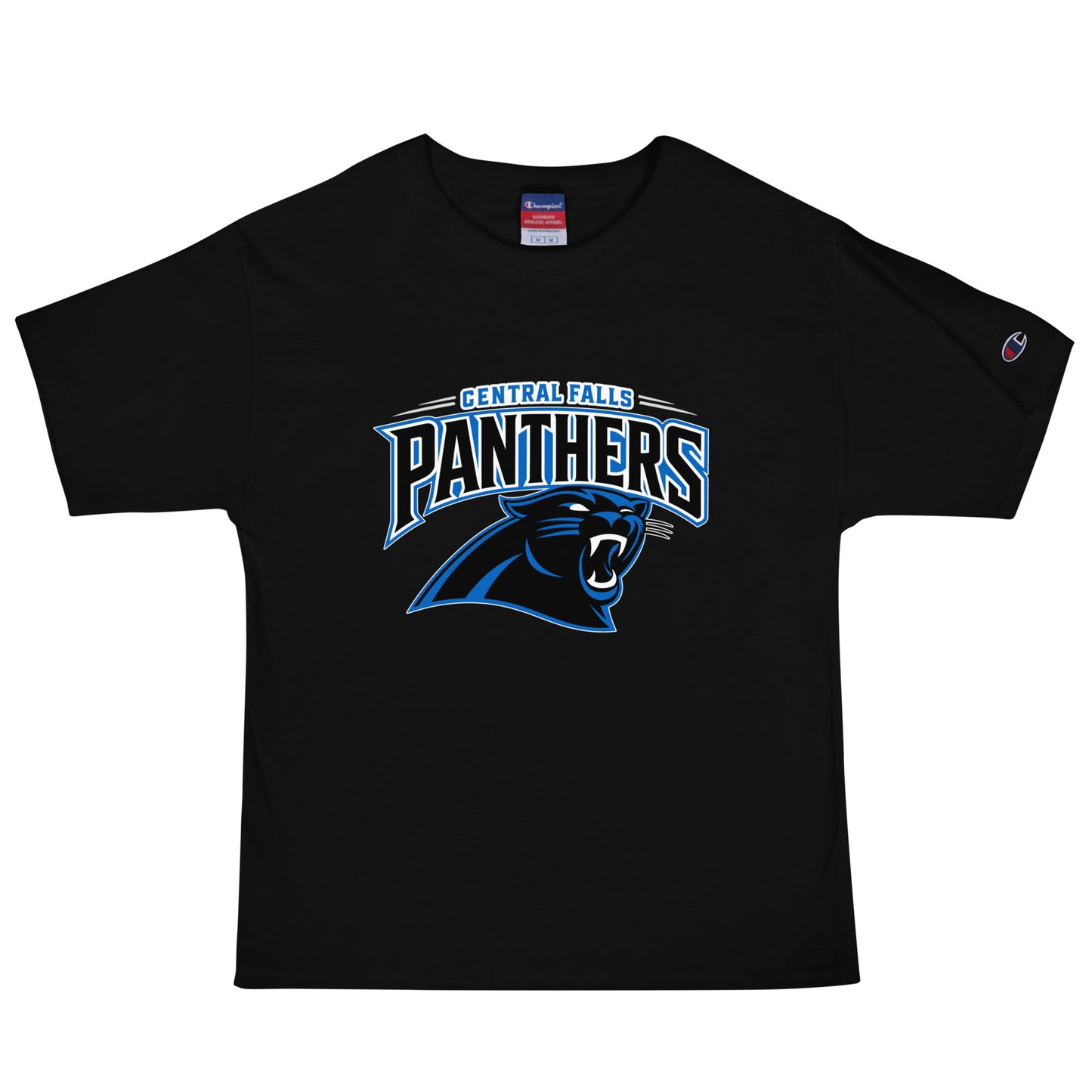 Signature | Champion T-Shirt | Central Falls Panthers | Emblem Logo