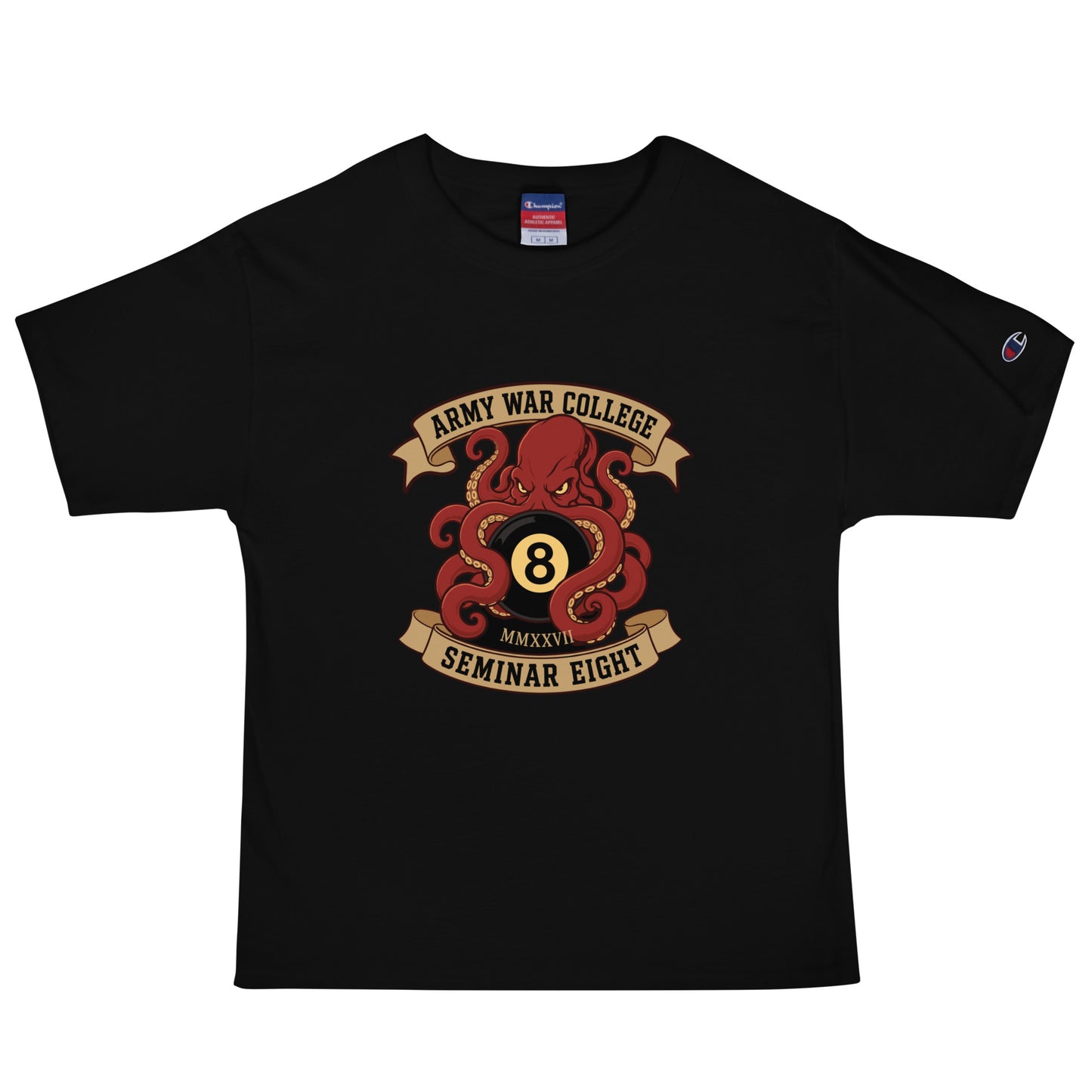 Signature | Champion T-Shirt | Army War College (Seminar 8) | Crest Logo