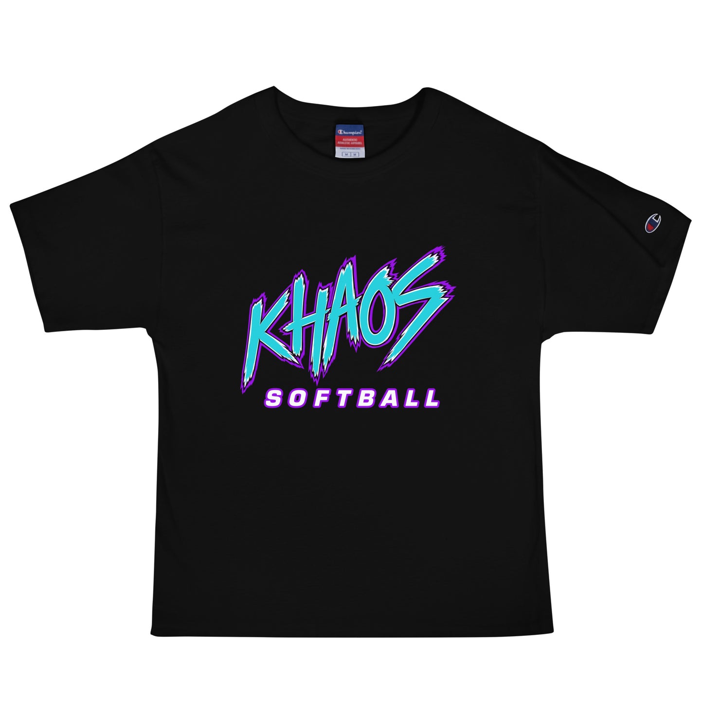 Signature | Champion T-Shirt | Khaos Softball | Atlhetics Logo