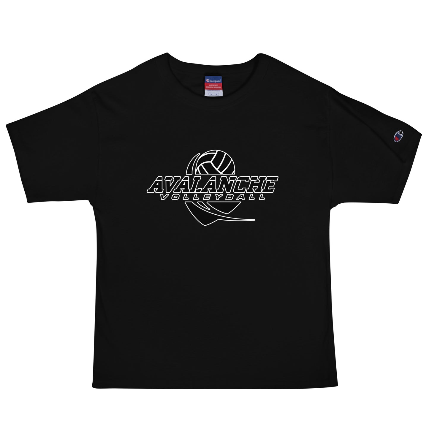 Signature | Champion T-Shirt | Avalanche Volleyball Club | Crest Logo
