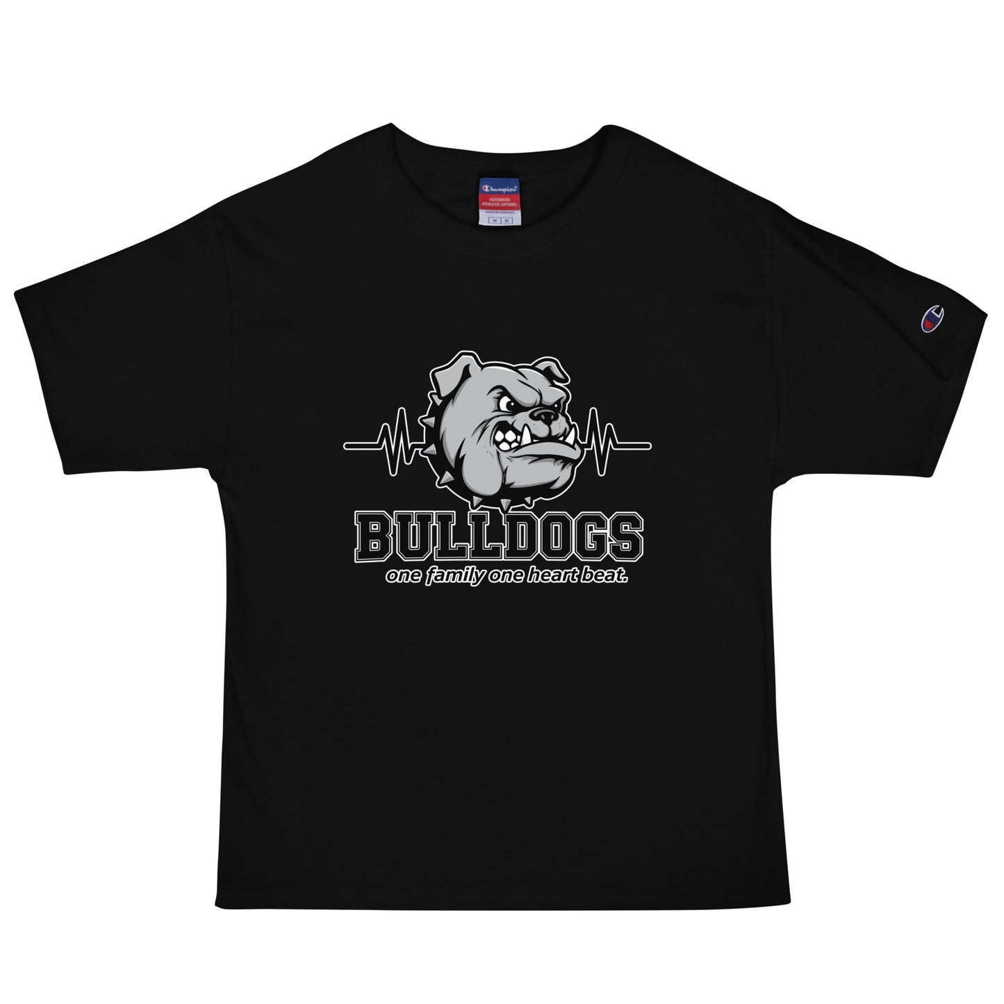 Signature | Champion T-Shirt | Celina Recreational Football Black | Bulldogs Crest Logo