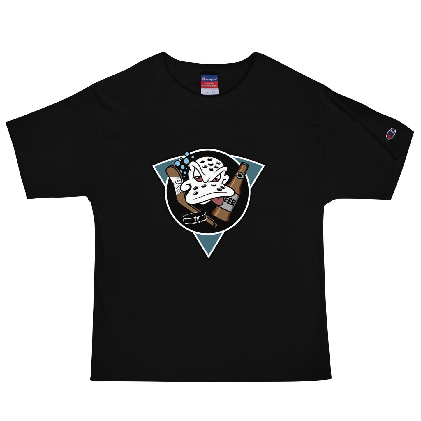 Signature | Champion T-Shirt | Mighty Drunks | Crest Logo