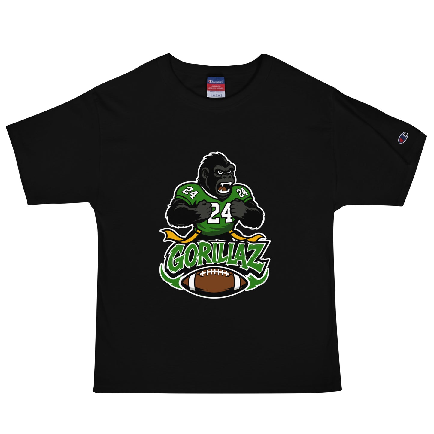 Signature | Champion T-Shirt | Gorillaz | Vanguard Logo