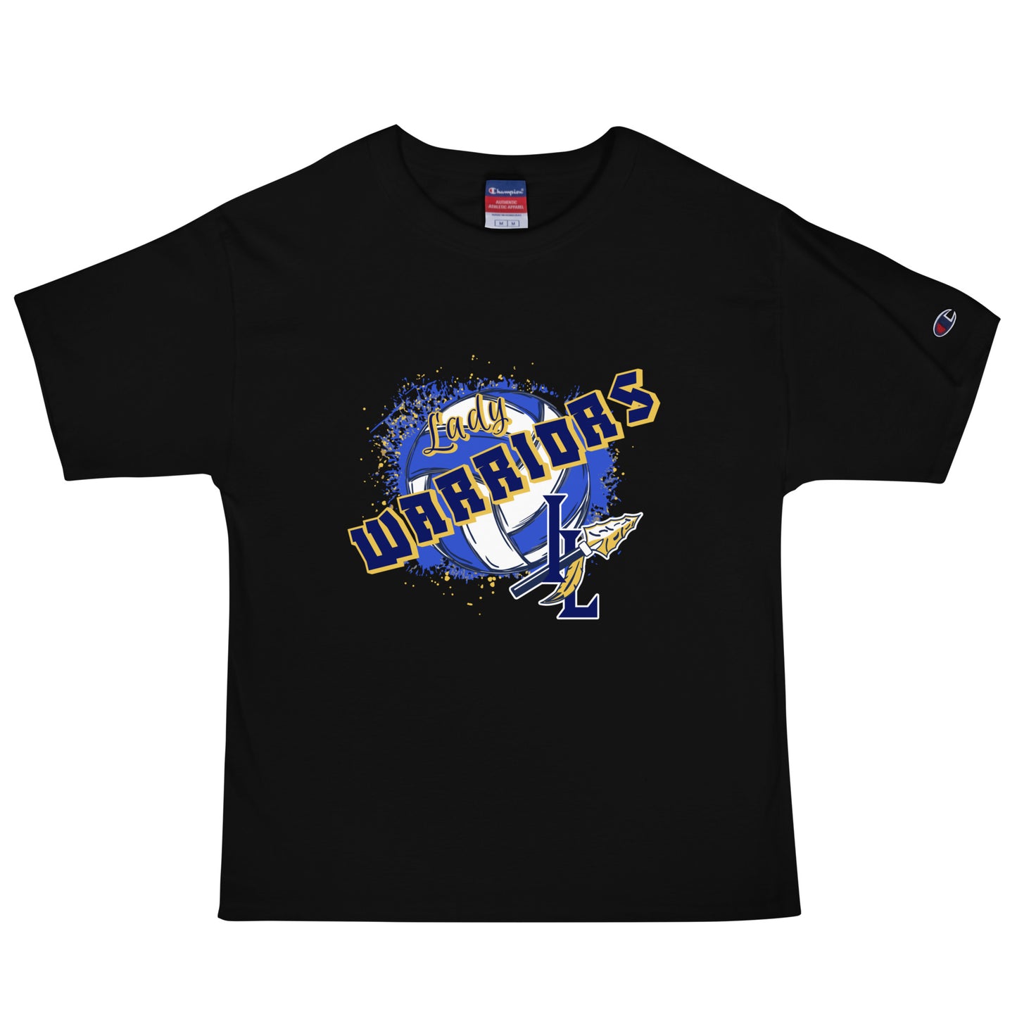 Signature | Champion T-Shirt | Indian Land Middle School Volleyball | Vanguard Warriors Logo