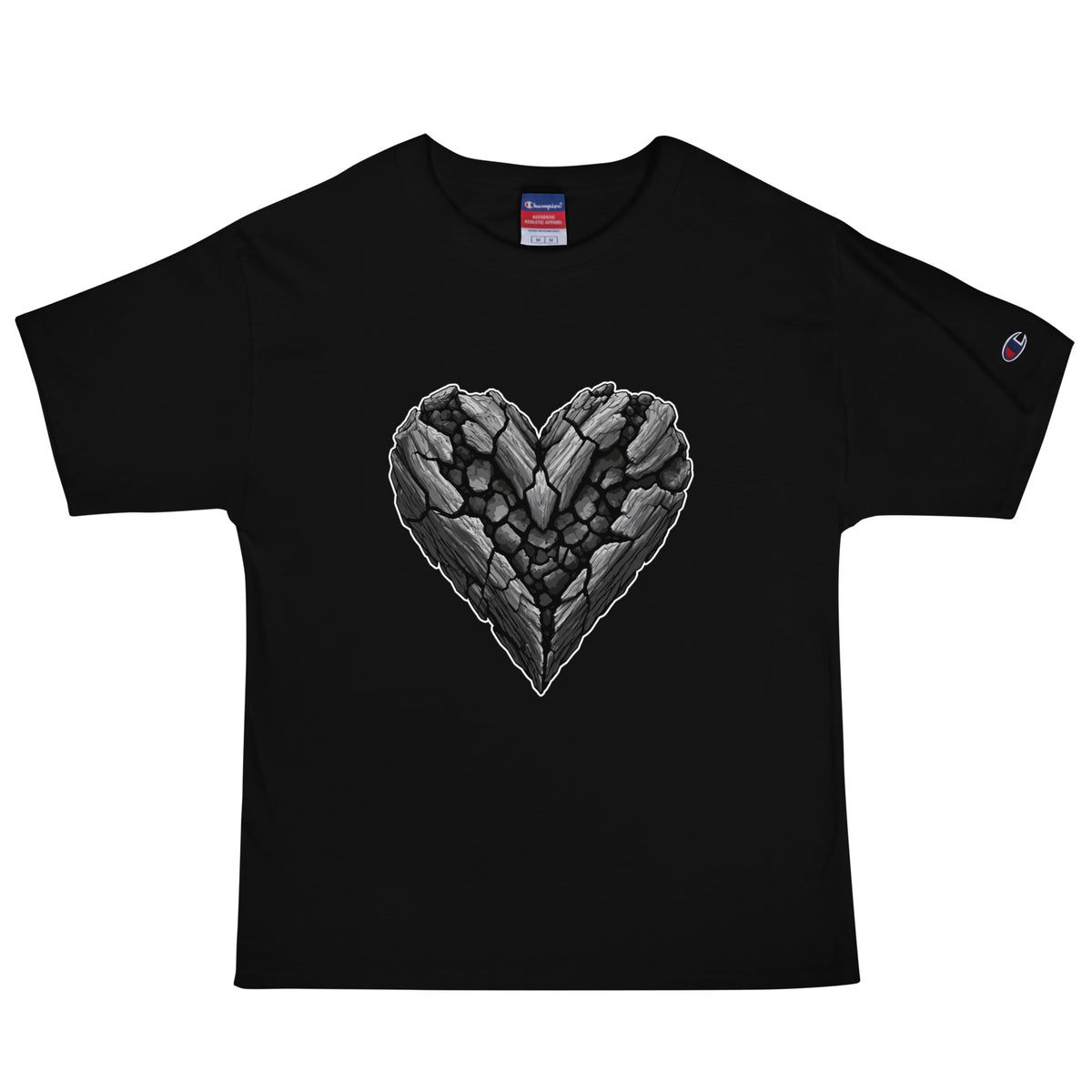 Signature | Champion T-Shirt | Obsidian Heartbeat | Emblem Logo