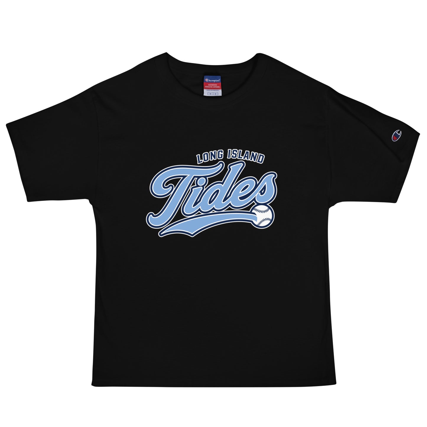Signature | Champion T-Shirt | Long Island Tides Baseball | Athletics Logo