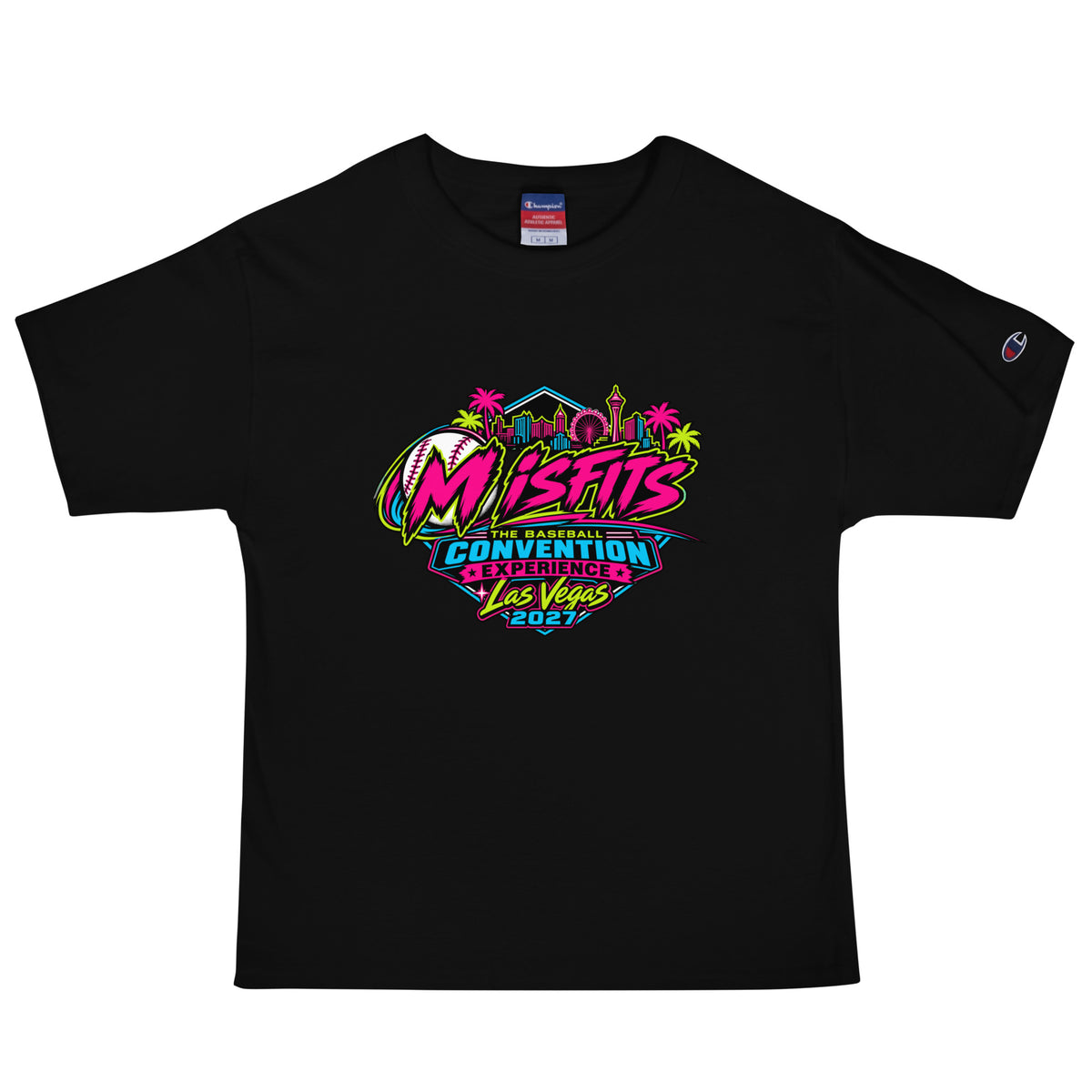 Signature | Champion T-Shirt | Misfits Baseball | Crest Logo