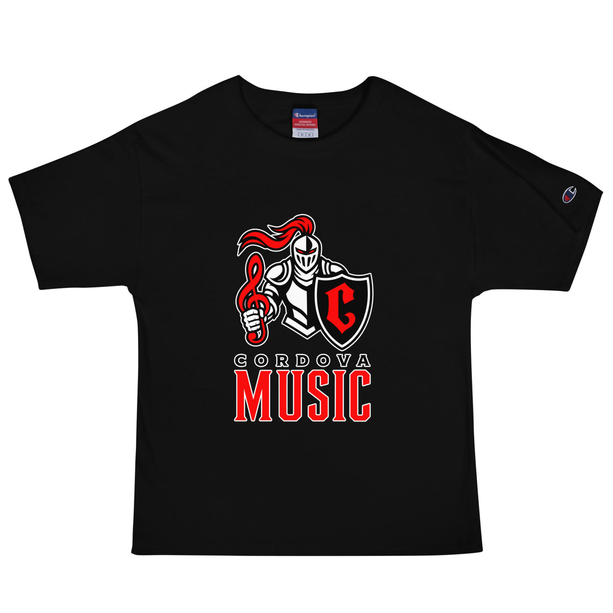 Signature | Champion T-Shirt | Cordova High Music | Vanguard Logo